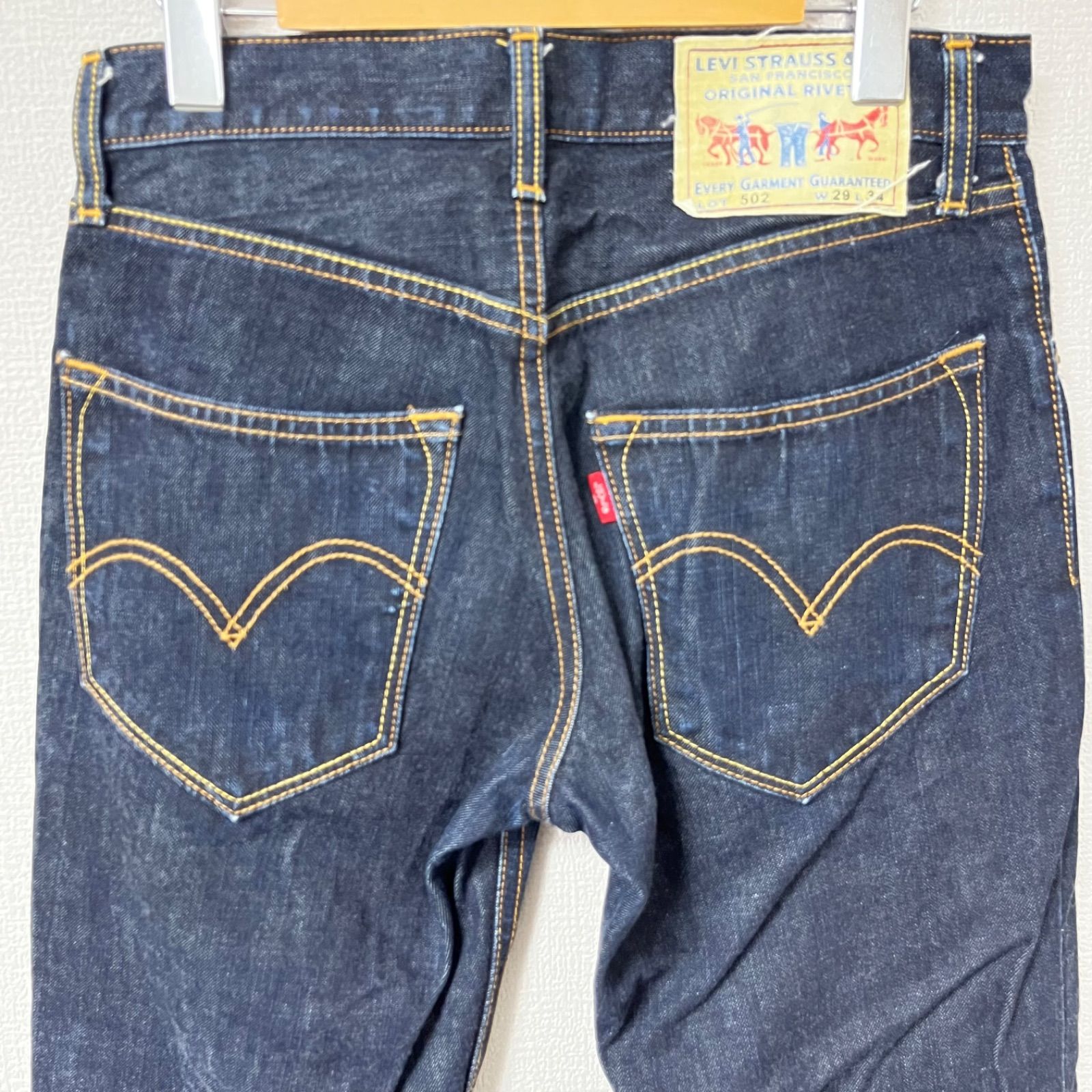 w^)b Levi's リーバイス 502 レギュラー テーパード デニムパンツ 綿