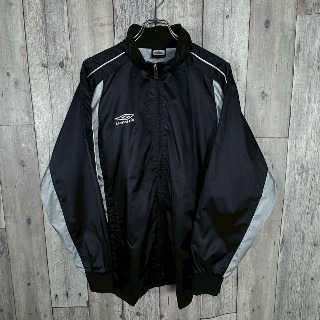 OLD UMBRO 90s アンブロ 光沢 ジャージ トラックジャケット L - メルカリ