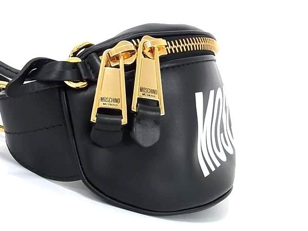 MOSCHINO ウエストバッグ 黒 金色 送料込み 匿名配送 - メルカリ