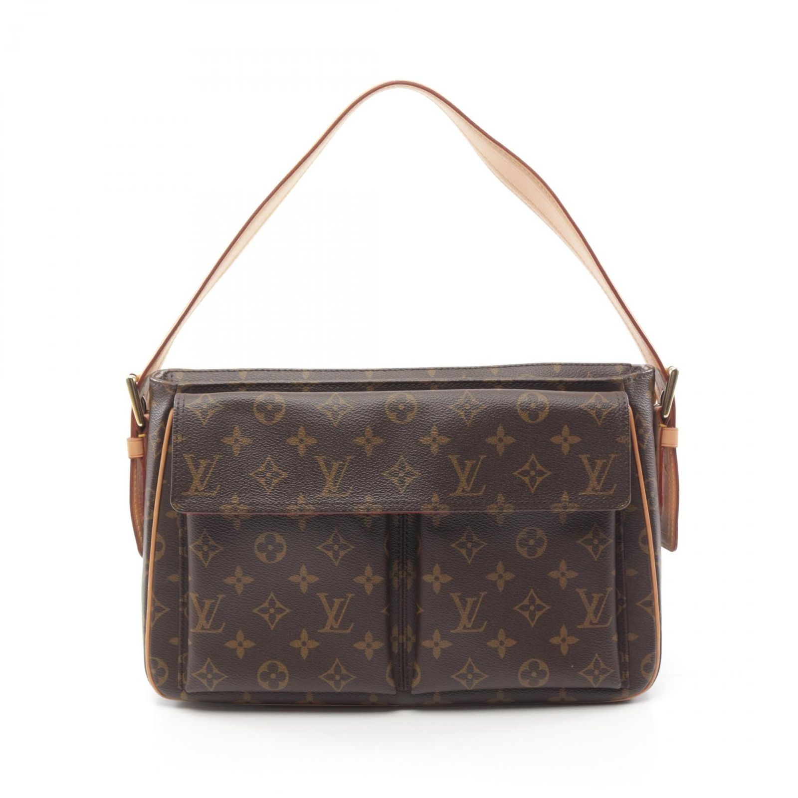 ルイ ヴィトン LOUIS VUITTON ショルダーバッグ ヴィバシテGM M51163 PVCコーティングキャンバス レザー ヴィバ シテGM レディース Used A