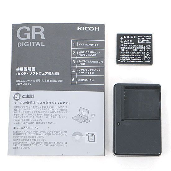 bn:11] RICOH製 GR DIGITAL ブラック 813万画素 訳あり 元箱あり  