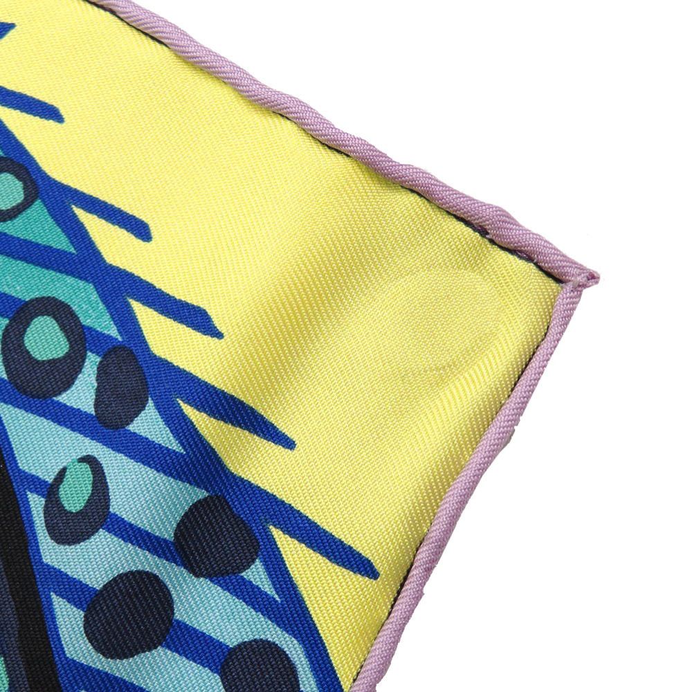 美品 エルメス カレ90 Baobab Cat バオバブ キャット シルク マルチ