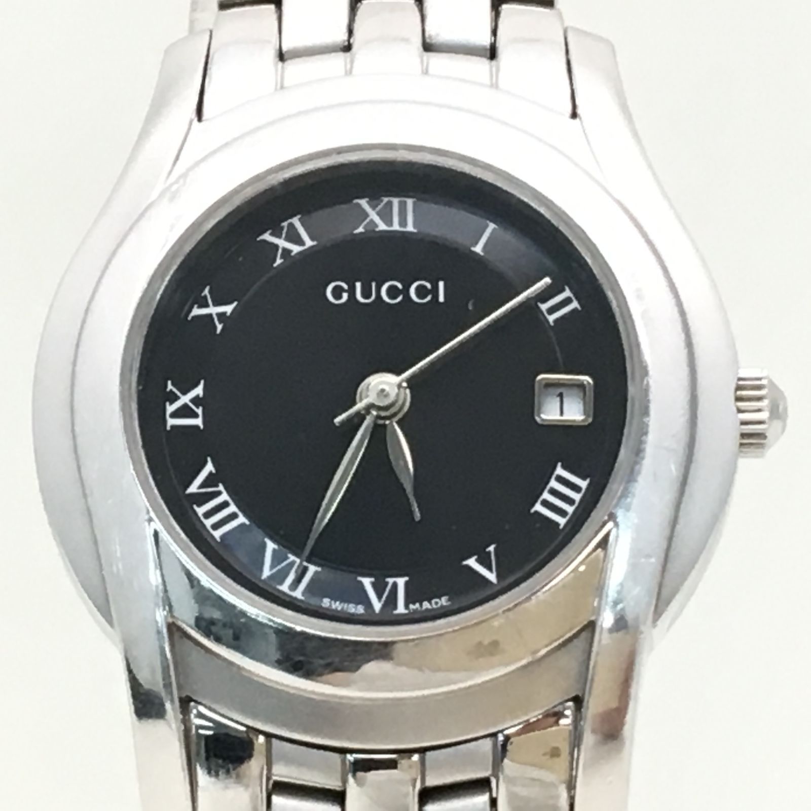GUCCI グッチ 5500L Gクラス 腕時計 ブラック文字盤 レディース 稼働品 