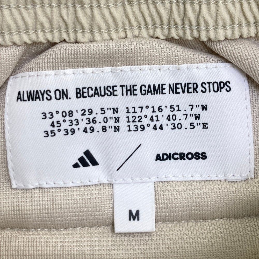 サイズ：M ADIDAS GOLF アディダスゴルフ ハーフパンツ ベージュ
