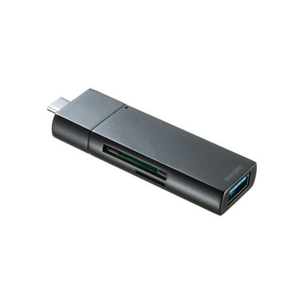 5個セット サンワサプライ Type-Cコンパクトカードリーダー USB 1ポート付き ADR-3TCMS7BKNX5