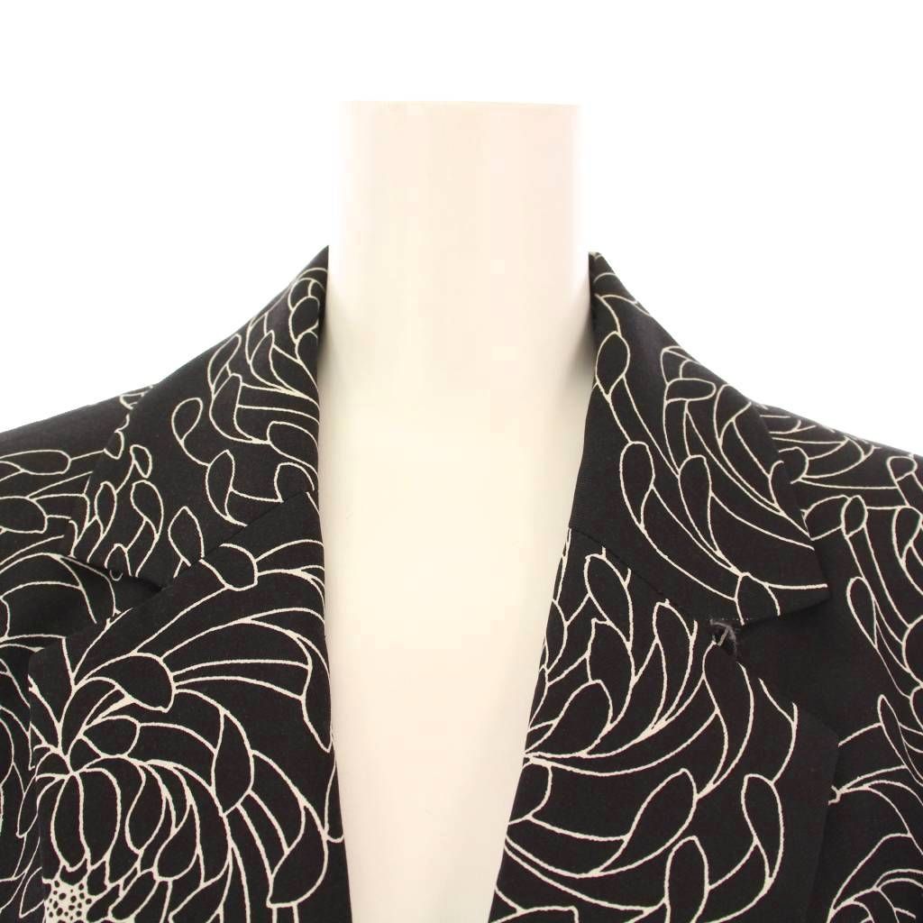新品　タグ付き　ハナエモリ　七分袖　レースジャケット　HANAE MORI ハナエモリ HANAE MORI テーラードジャケット アウター シングル