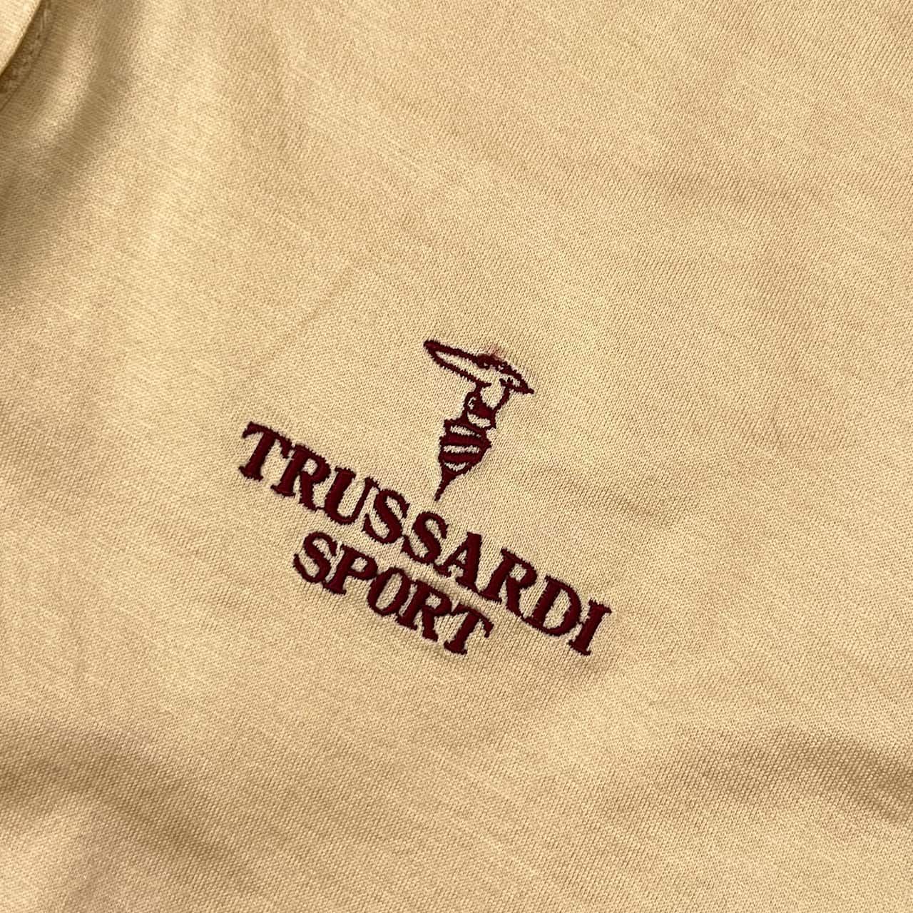TRUSSARDI SPORT トラサルディ スポーツ 長袖ポロシャツ 42/ベージュ系