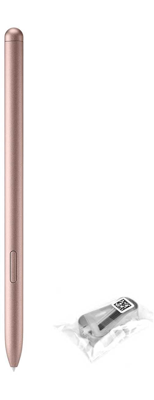 ULK 交換用Sペン Samsung Galaxy Tab S7 S7+ Plus S7 FE (EJ-PT870) スタイラスペン + Tipsペン先 (Bluetoothなし) (ブロンズ) 