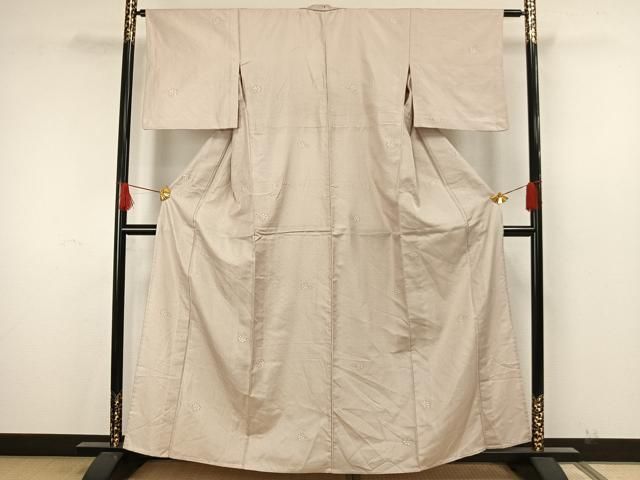 平和屋着物▽上質なお召　単衣　草花文　正絹　逸品　AAAW7878fy 平和屋着物▽上質なお召 単衣 草花文 正絹 逸品 AAAW7878fy - メルカリ