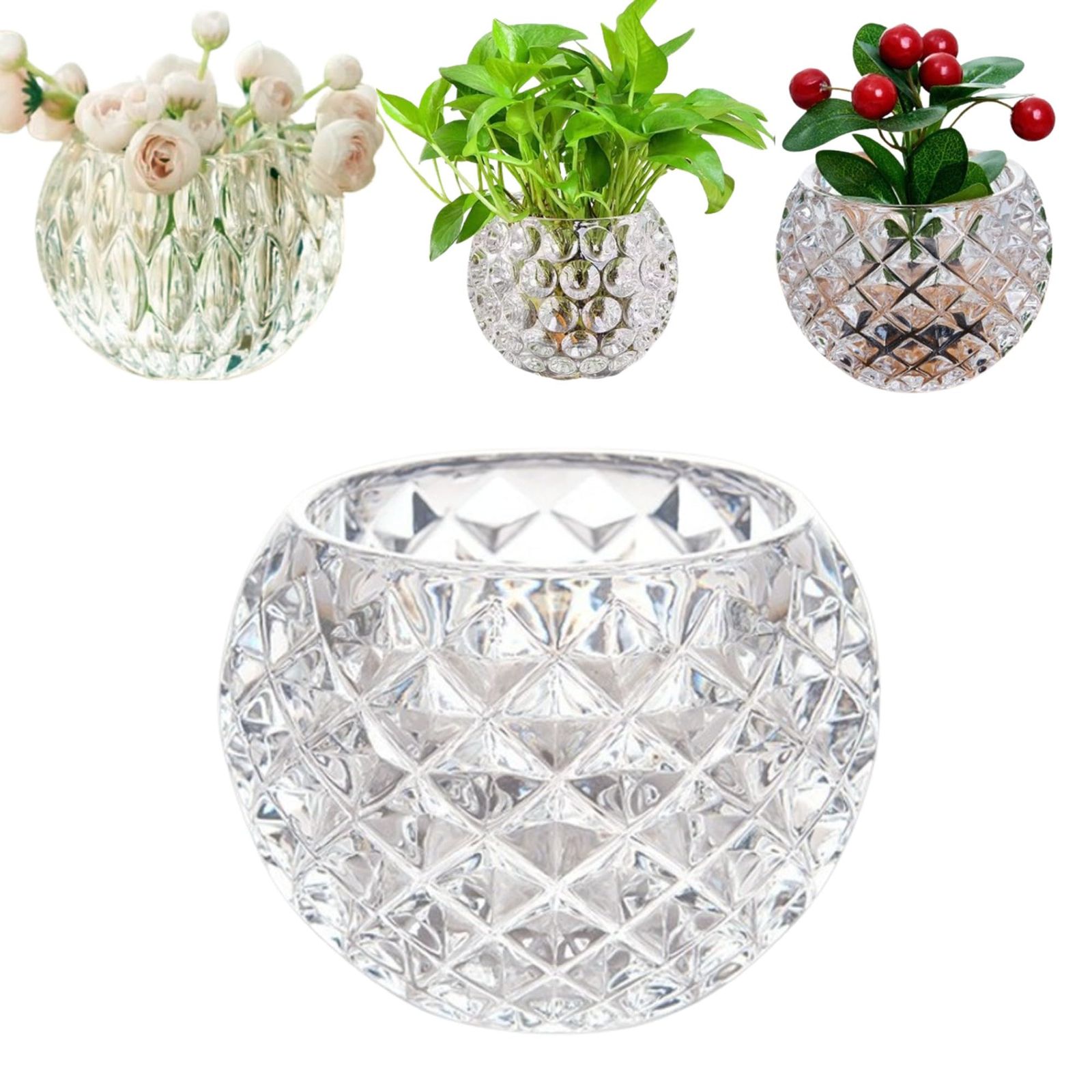 ガラス花瓶 煎茶道具 水指 ギヤマン アンティークガラス 金魚鉢