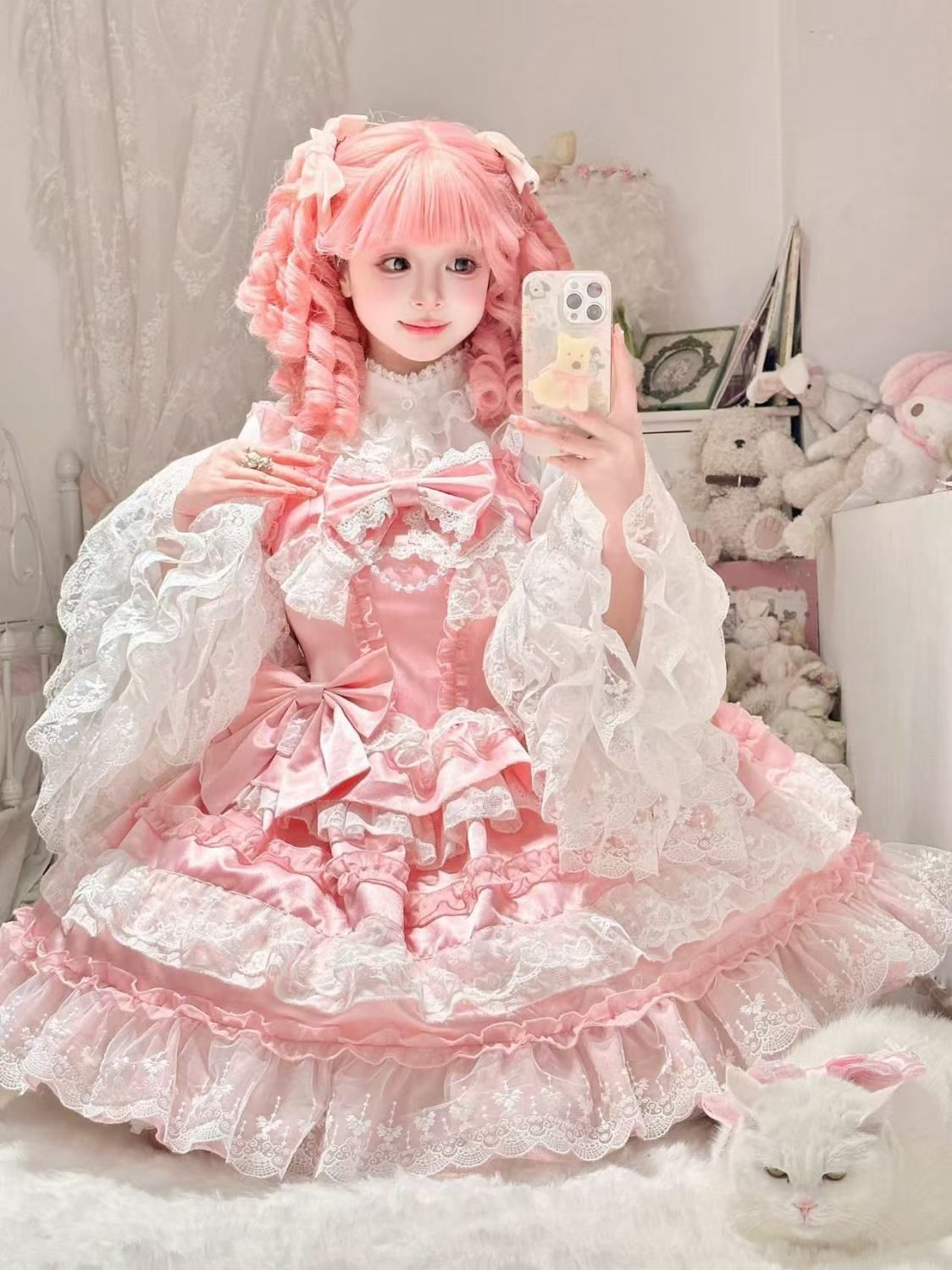 プリンセス感溢れるウェディングスタイルワンピース