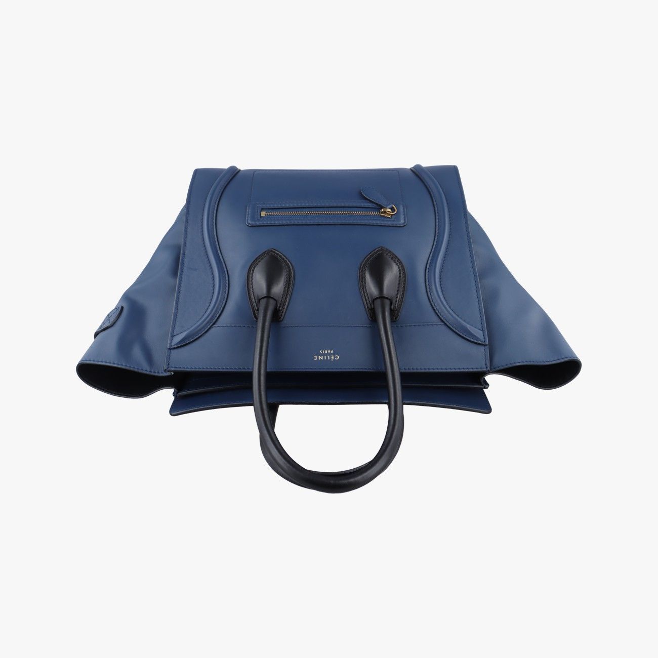 CÉLINE ラゲージミニ キャンバスxレザー セリーヌ ラゲージ ミニショッパー レザーxキャンバス