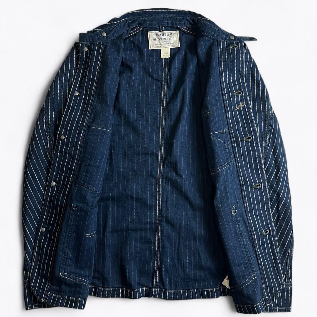 極美品】25ss RRL WABASH ENGINEER COAT ストライプ 2000000015972