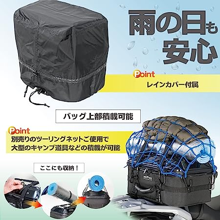 定番商品 ブラック タナックス(TANAX) MOTOFIZZ シートシェルケース