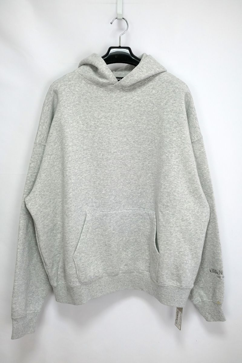 FOG FEAR OF GOD ESSENTIALS Pullover Hoodie Reflect HEATHER GREY フォグ エッセンシャル  プルオーバー フーディ リフレクト ロゴ Mサイズ 新品未使用 - メルカリ