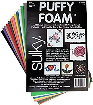 Sulky Of America 12 Color 3mm Puffy Foam Assortment 6 by 9 by Sulky Of America