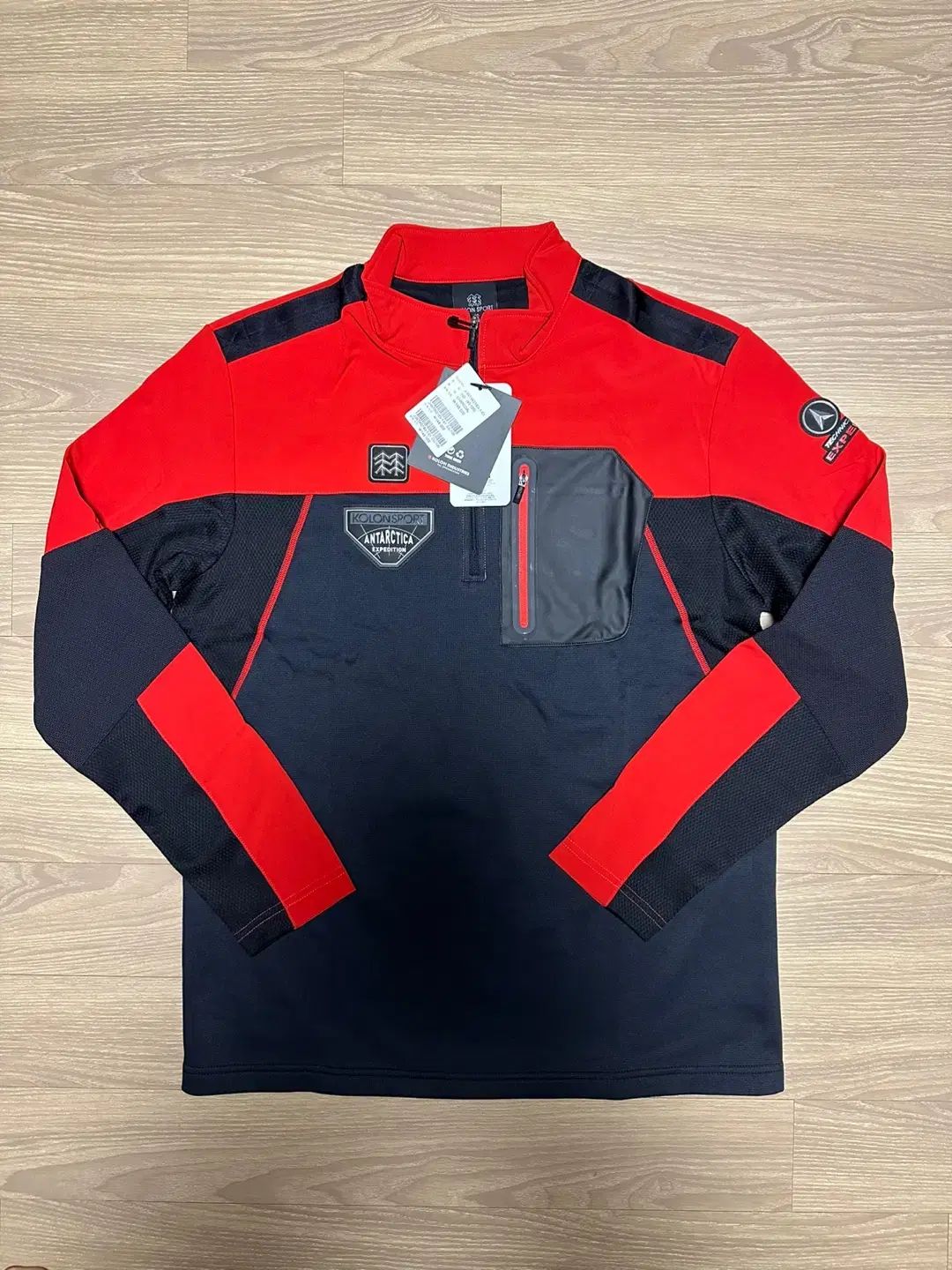 KOLON SPORT コーロンスポーツ 裏起毛 ジップアップ T シャツ 100 サイズ