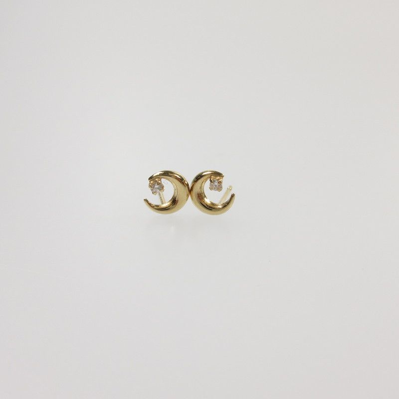 姫路東店】 中古 canal4℃ | カナルヨンドシー ピアス 月モチーフ