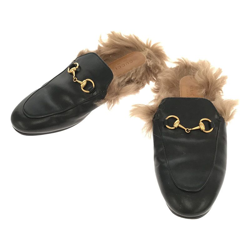 GUCCI / グッチ | プリンスタウン ホースビット ファー ミュール