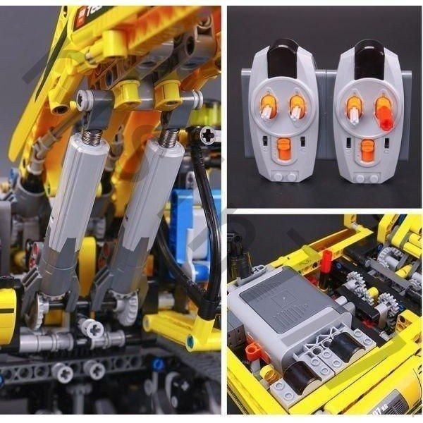 LEGOレゴ8043互換品 ショベルカー ブロック ラジコン 働く車 モーター