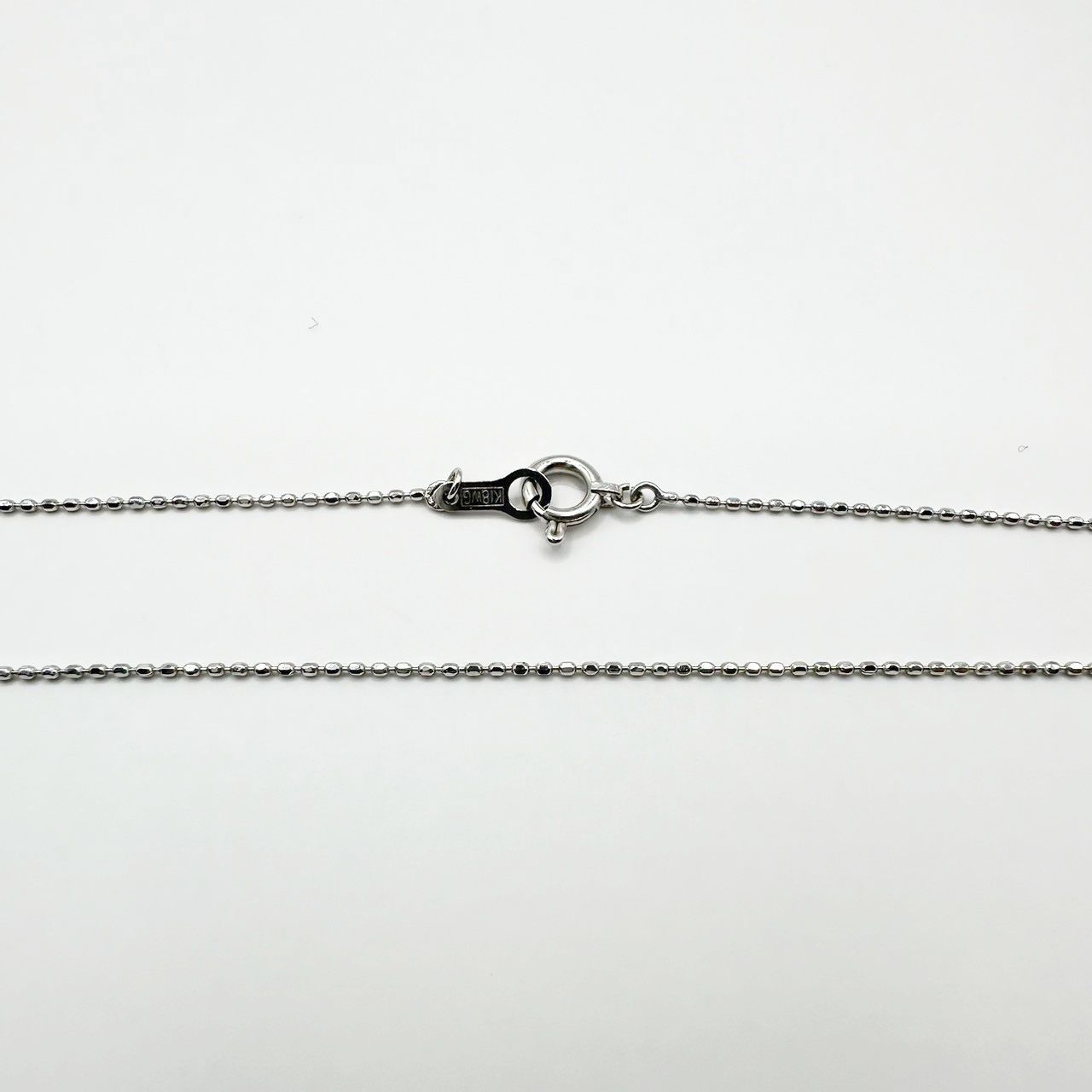 ダイヤ ネックレス 天然ダイヤモンド K18 WG 3.2g 0.30ct 3連トップ