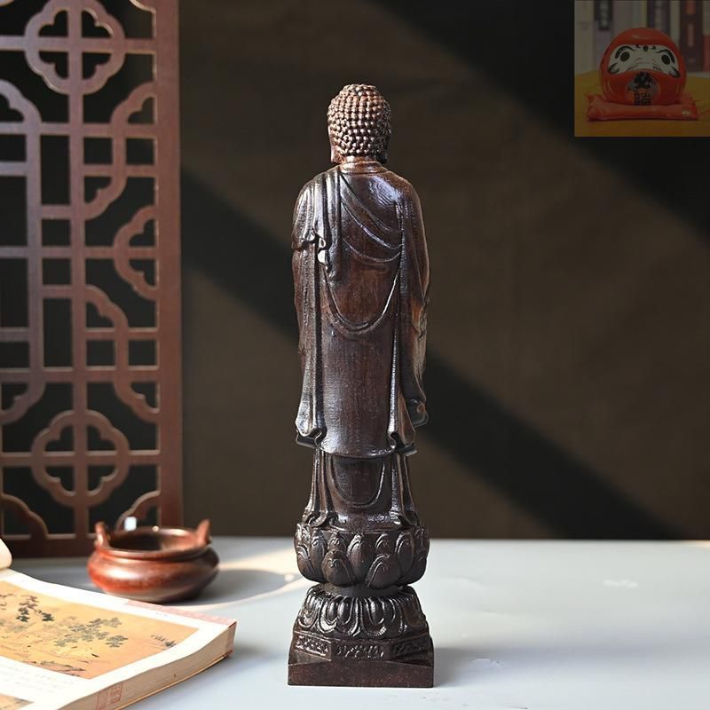 大日如来 〓香 仏像 置物 彫刻 木彫り 開運 幸運 招福 現世安穏