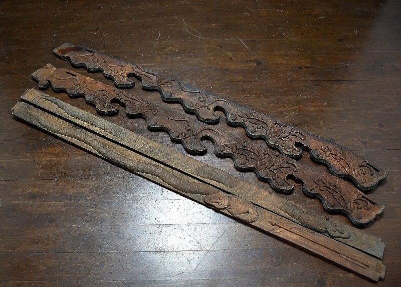 蔵C6442 朝鮮古美術 欅造龍紋建具 窓 寺院 李朝期 柳宗悦 白洲正子