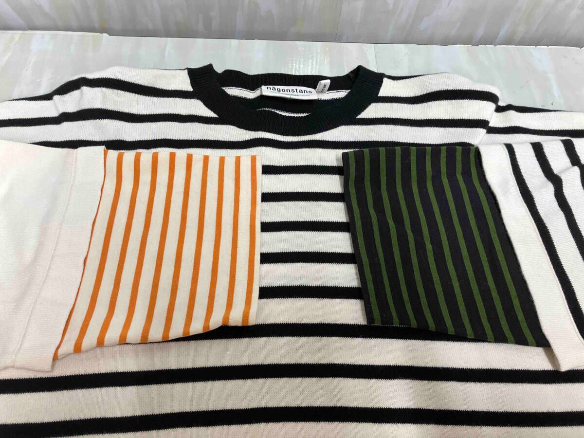 nagonstans mix border pullover ナゴンスタンス 長袖Tシャツ