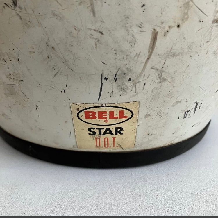 BELL STAR ☆ビンテージ 当時物 1970年代 XLサイズ 白 族ヘル Z1 Z2 CB