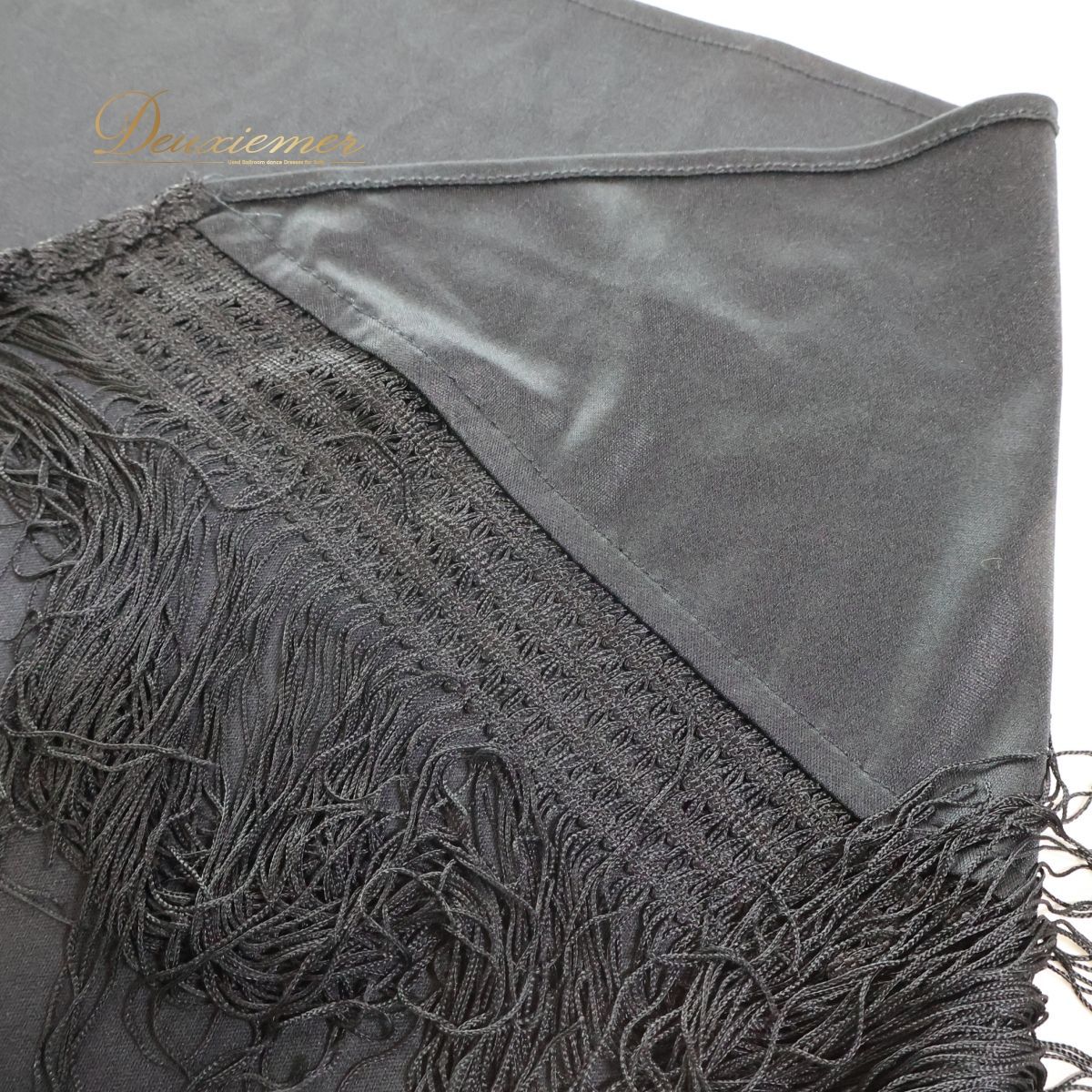 フラメンコ 衣装 シージョ ピキージョ 黒 花柄 トライアングル フレコ