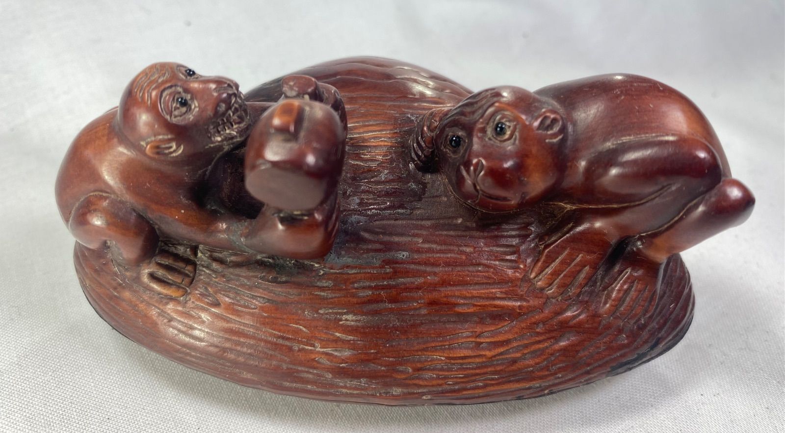 柘植材　置物　猿彫刻　中裸婦、春画珍品　黄楊繊細彫刻　木製 柘植材 置物 猿彫刻 中裸婦、春画珍品 黄楊繊細彫刻 木製 - メルカリ