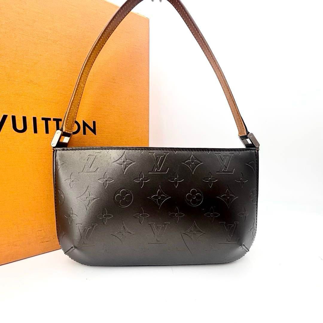 ルイヴィトン M55142 モノグラムマット ファウラー ノワール ハンドバッグ ポシェット ポーチ ハンドバッグ 黒