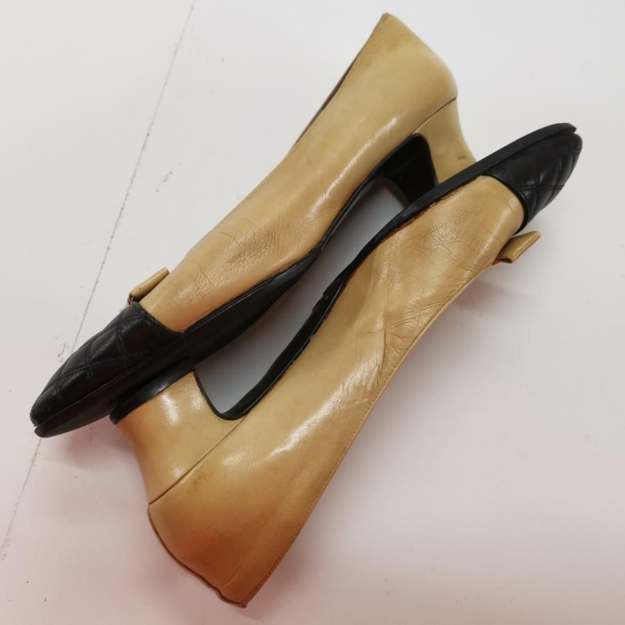 ミラショーン mila schon パンプス 6 1/2(JP 23cm～23.5cm) からし色 