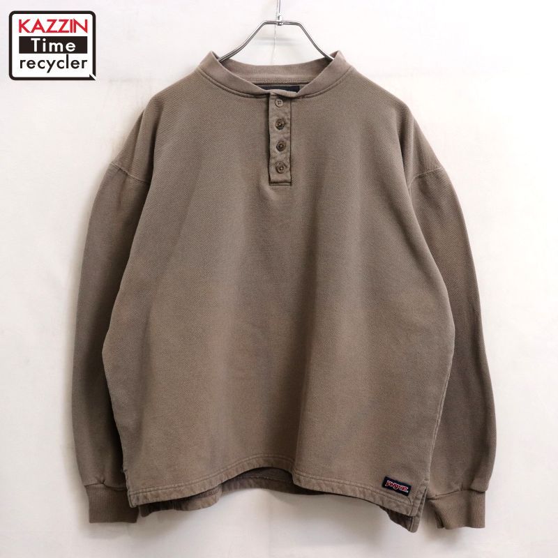 90s vintage ヘンリーネック 鹿の子 スウェット トレーナー メンズ