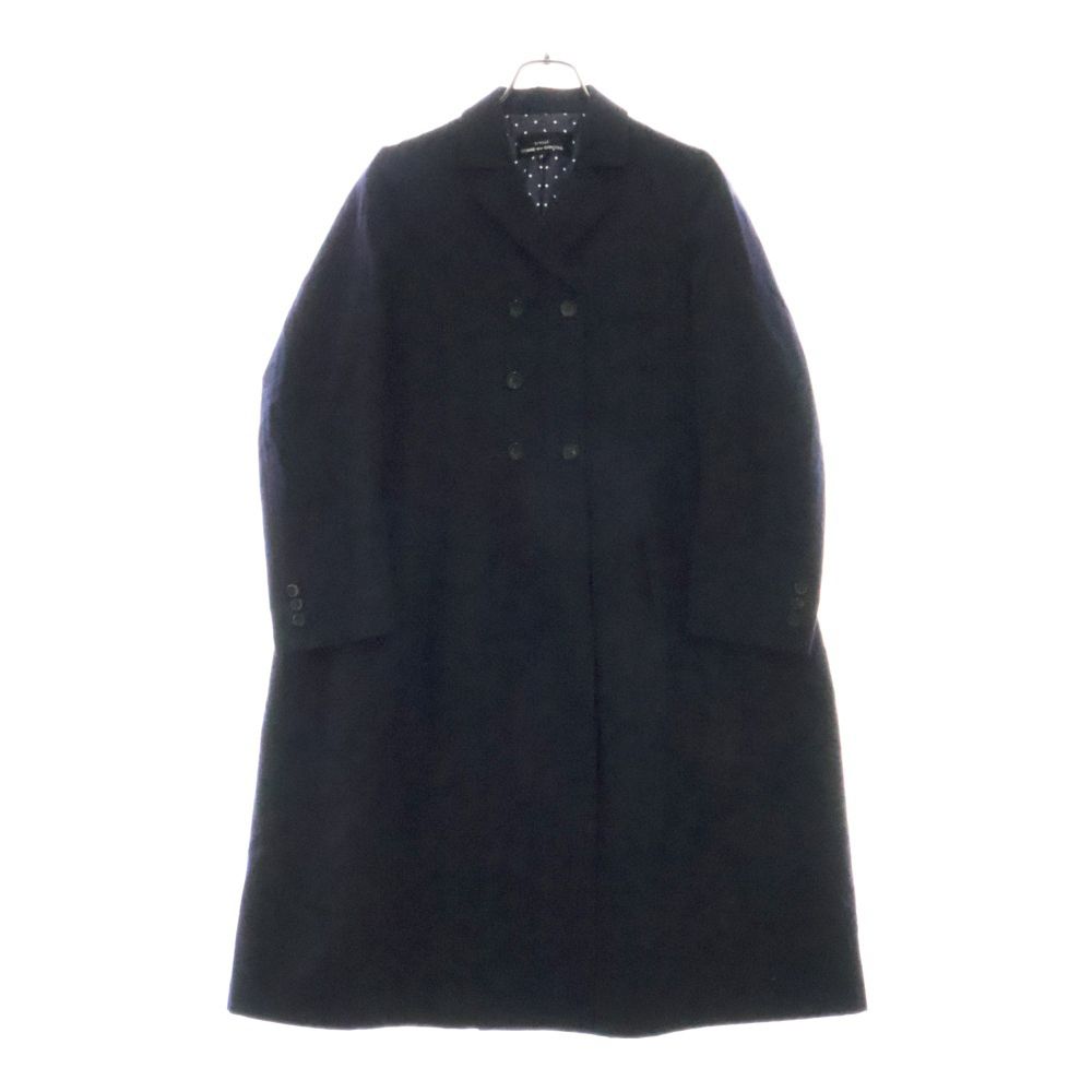 tricot COMME des GARCONS トリコ コム デ ギャルソン 15AW AD2015 タックプリーツ ウール テーラードコート ネイビー レディース TP-C006