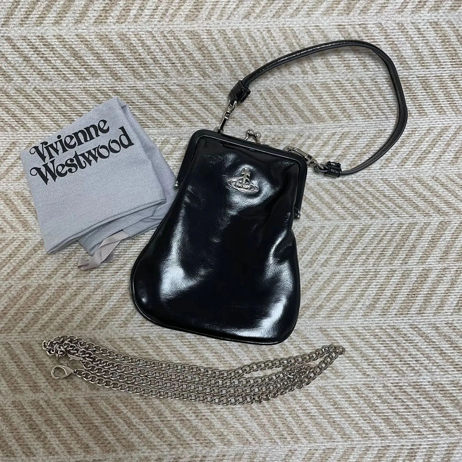 Vivienne Westwood  ヴィヴィアンウエストウッド チェーンショルダーバッグ ブラック