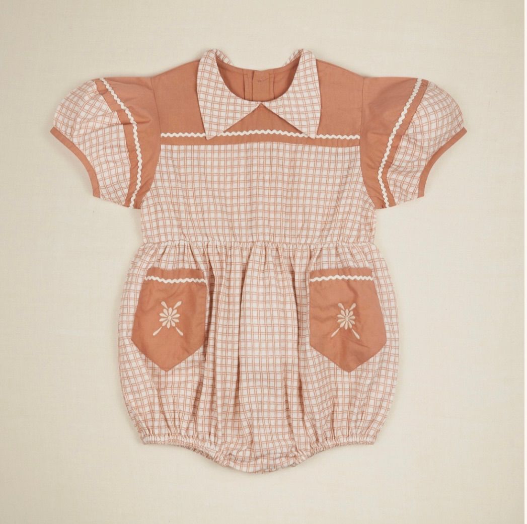 Apolina NELLIE PLAYSUIT-PICNIC CHECK