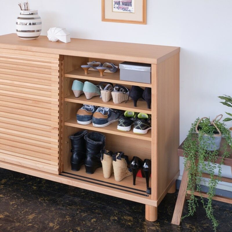 シューズラック 天然木