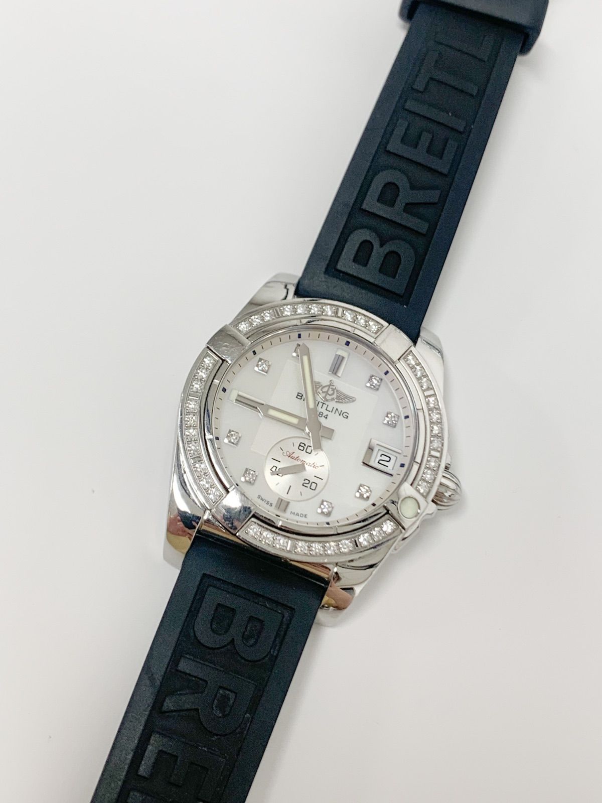 中古】ブライトリング BREITLING A37330 ダイヤベゼル 自動巻き  