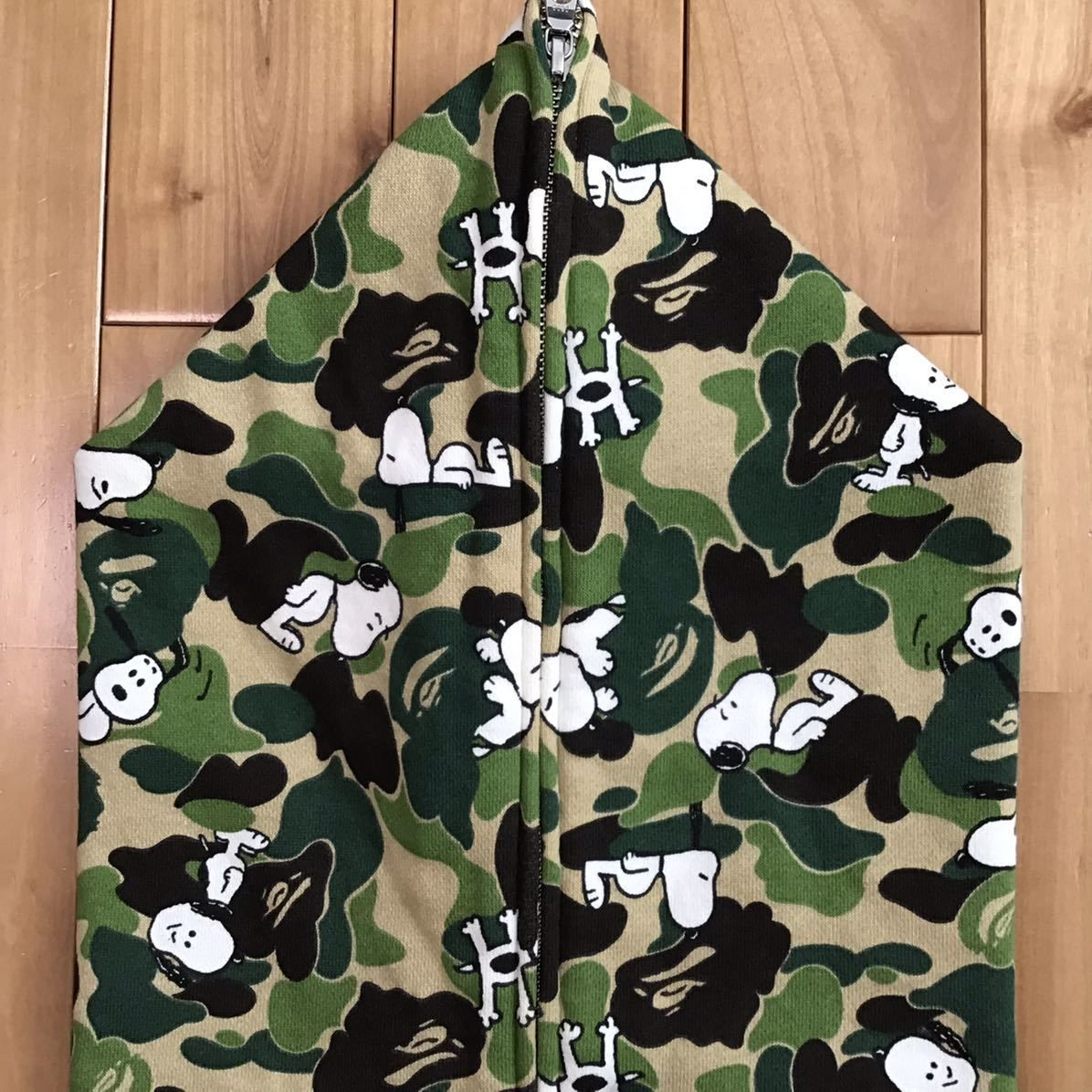 ☆XL☆ SNOOPY × BAPE ABC camo パーカー a bathing ape bape full zip 