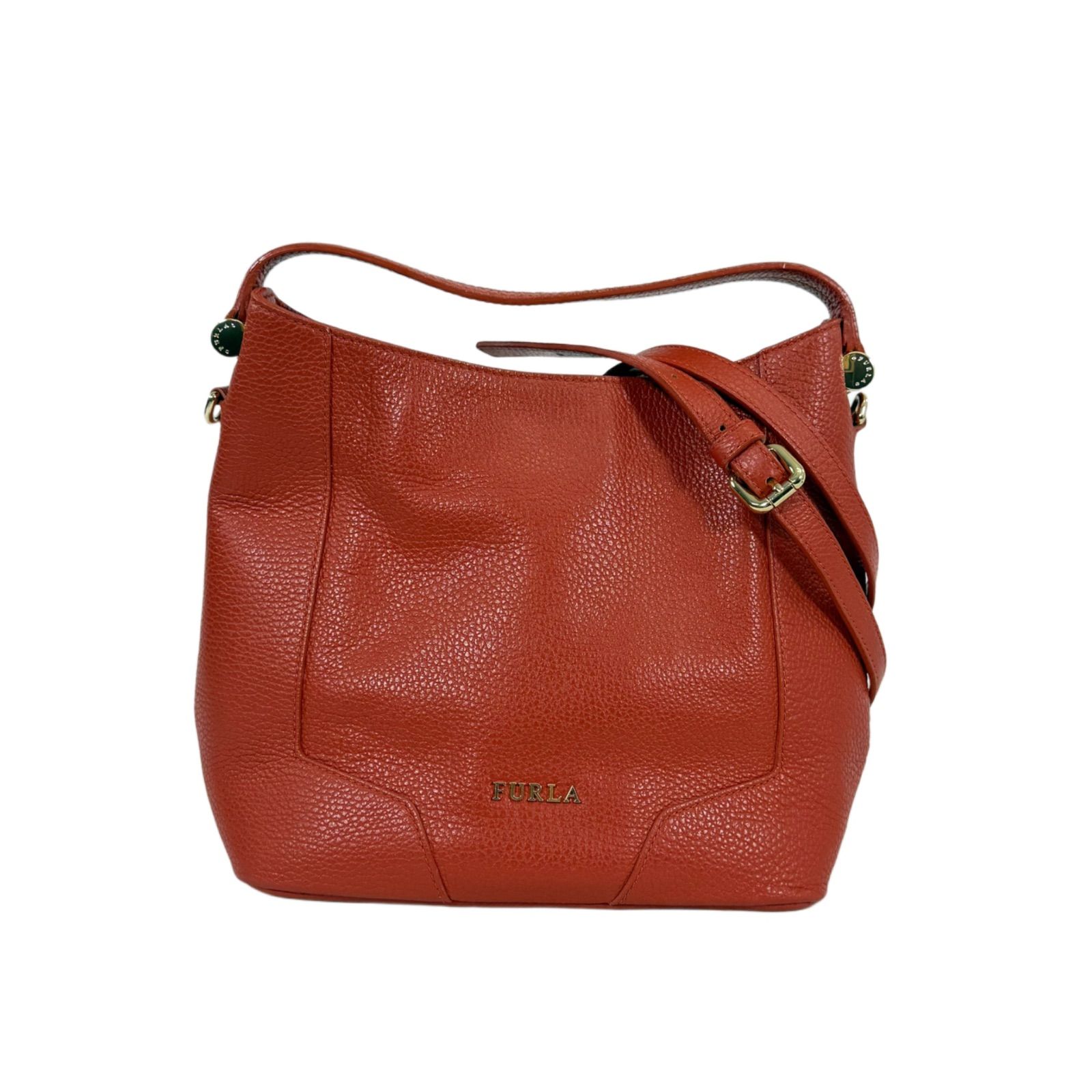 FURLA フルラ ハンドバッグ レッド ショルダー 2way FURLA - フルラ