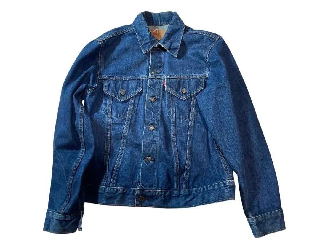 NT01477濃紺リーバイス70505デニムジャケット ケアタグトラッカー