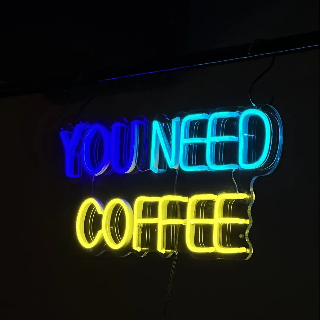 【限定50%OFF】YOU NEED COFFEE  ネオンサイン / ネオン管 / ネオンライト / インテリア照明