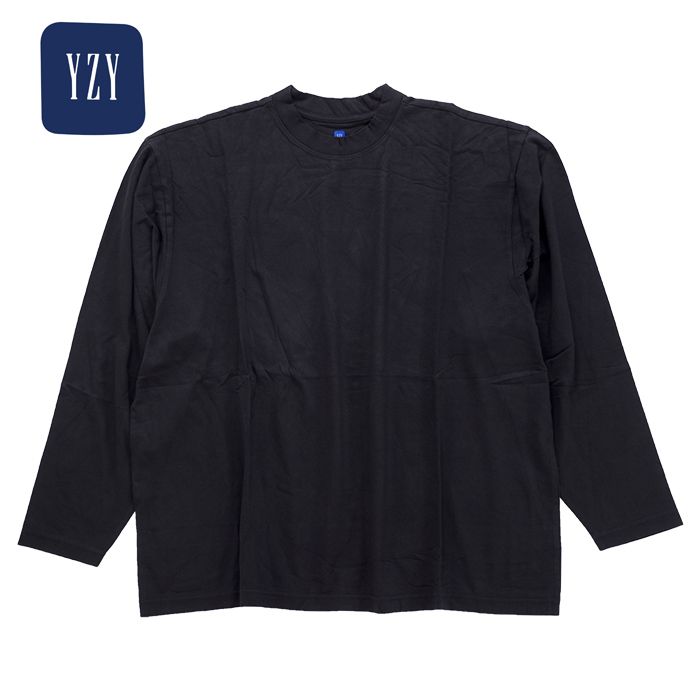 YEEZY GAP ENGINEERED BY BALENCIAGA イージー ギャップ バレンシアガ LONG SLEEVE T-SHIRT 537288-04-1 メンズ ロングTシャツ 長袖 黒 くすみブラック yzy ye