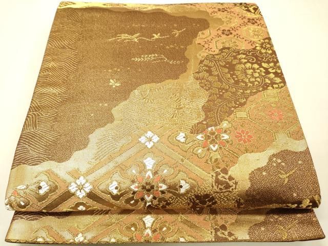 卸売 通販ファッション - 平和屋着物◎六通柄袋帯 道長花菱文