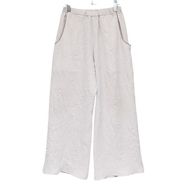 KOZABURO コーザブロウ 2025SS KOZY PANTS EMBOSSING TWILL 総柄ワイドパンツ 3014-P-016 8054000202530