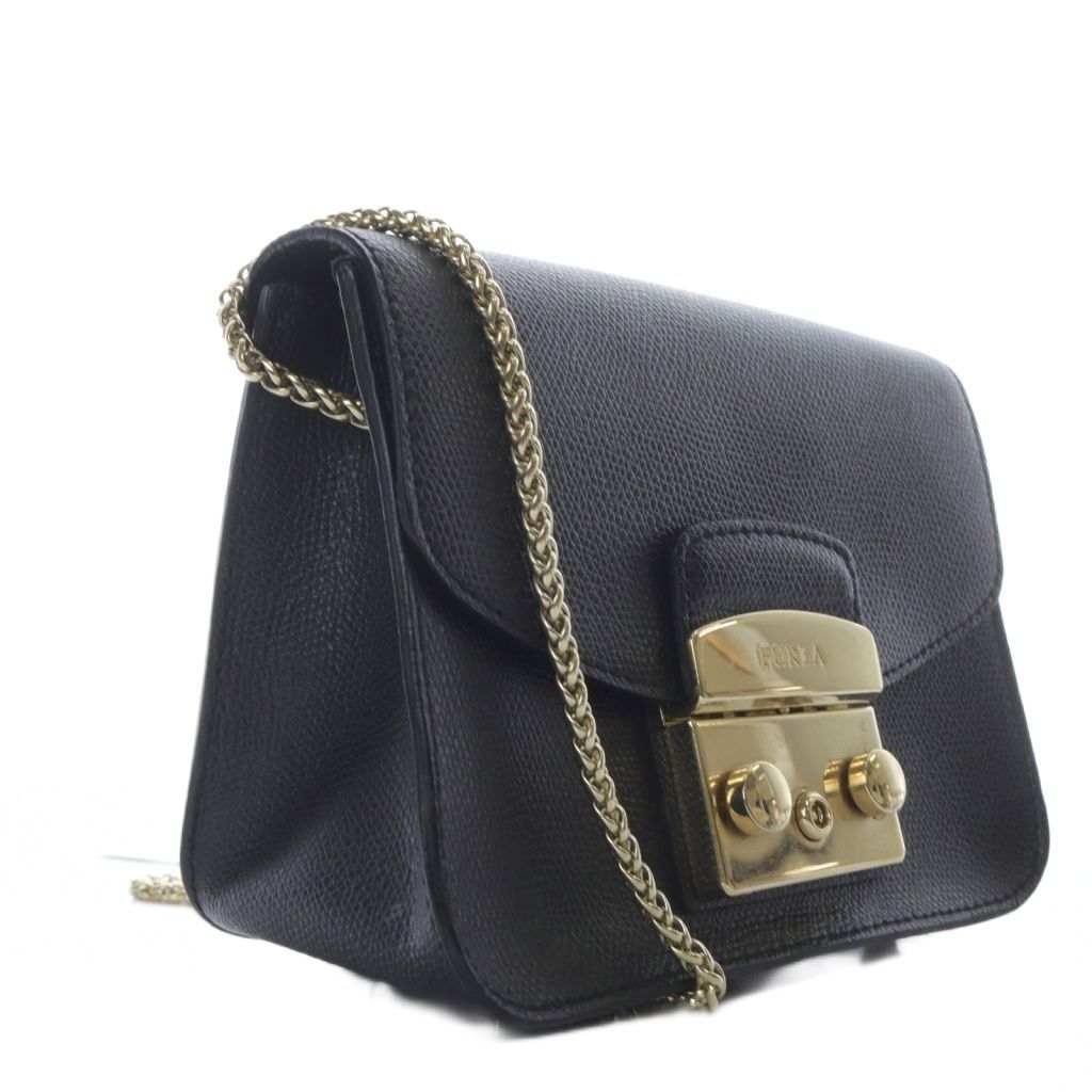 FURLA メトロポリス　チェーンショルダーバッグ ブラック フルラ FURLA メトロポリス チェーン ショルダーバッグ ブラック