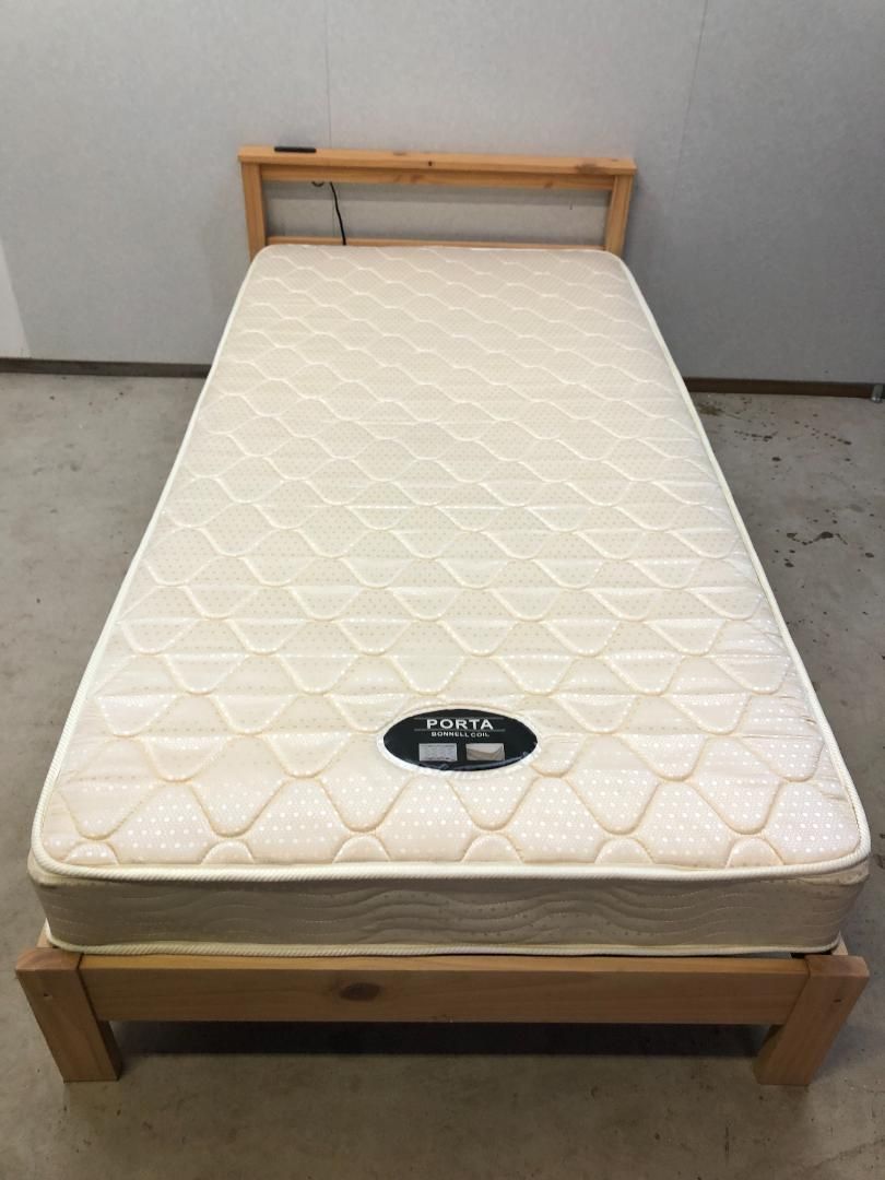 シングルベット　フレーム　ニトリマットレス　　1008-3 シングルベット フレーム ニトリマットレス 1008-3 - メルカリ