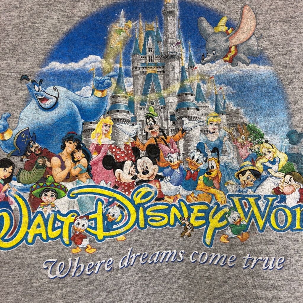 ディズニー タンクトップ 古着 フェード ウォルトディズニー USA 青 M 90年代 Walt Disney World ウォルトディズニーワールド  ミッキーマウス キャラクタープリントTシャツ 短丈 レディースS 古着 90s ヴィンテージ VINTAGE 薄水色【Tシャツ  】/ブルー【SA2501-50】 90 ..., image size:1024x1024