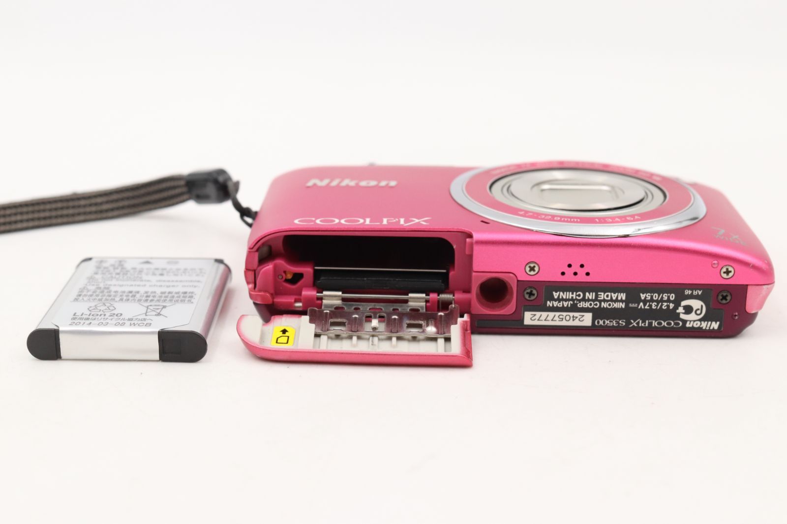 良上品☆ニコン Nikon COOLPIX S3500 ピンク クールピクス コンパクト